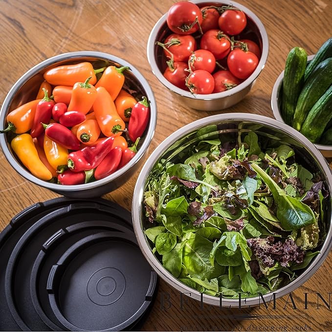 Bellemain Stainless Steel Non-Slip Mixing Bowls - Image 2