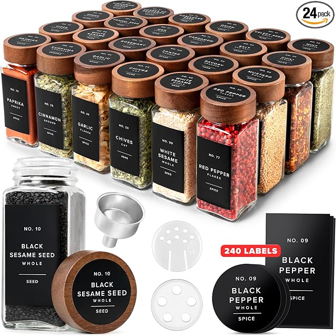 EDELHAUS® Square Spice Jars by EDELHAUS