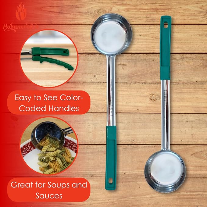 4 Ounce Solid Stainless Steel Portion Control Ladle Spoon - Image 2