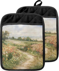 Rustic Wildflower Meadow Pot Holders by Unknown