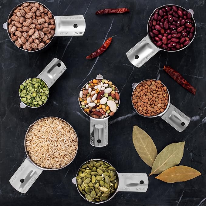 Hudson Essentials Stainless Steel Measuring Cups Set - Image 4