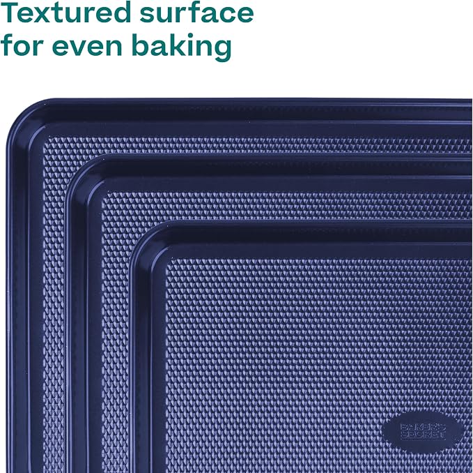Baker's Secret Non Stick Baking Sheets, Diamond Texture Premium Air Flow - Image 6