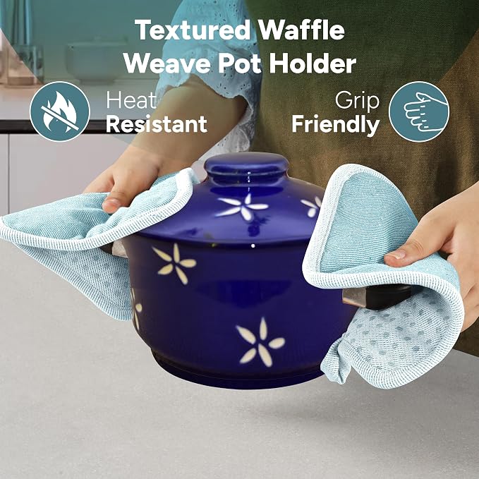Casa Platino Silicone Oven Mitts & Pot Holders, 4-Piece – Oven Mitt - Image 5