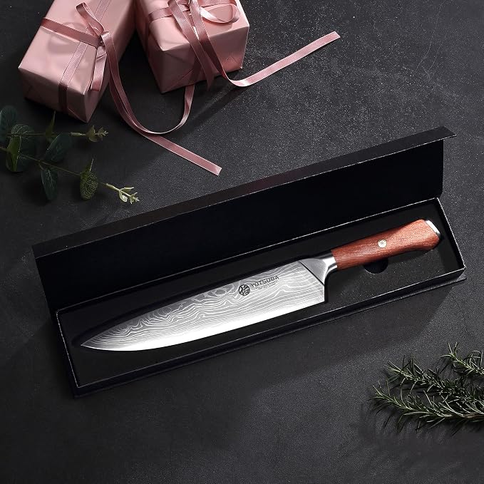 YOTSUBA 9 Inch Japanese Chef Knife, Razor Sharp Professional Kitchen Knife - Image 7