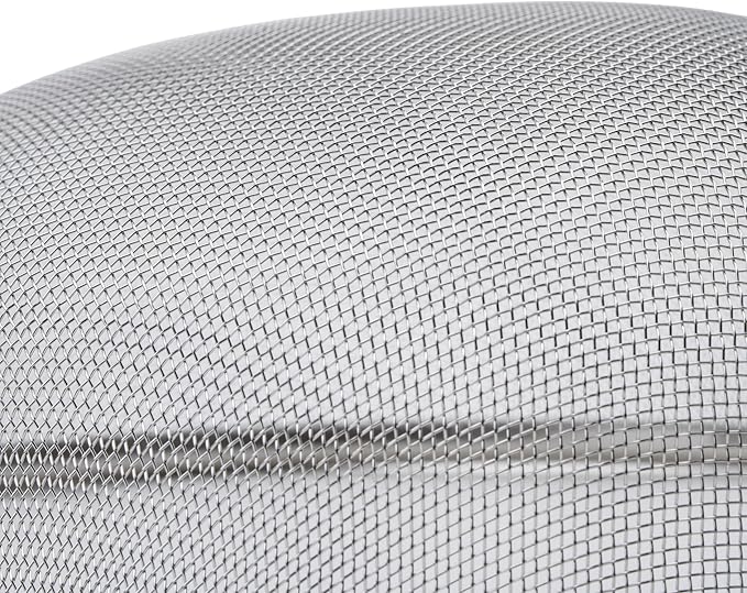 Winco Strainer with Single Fine Mesh, 8-Inch Diameter, Stainless Steel - Image 2