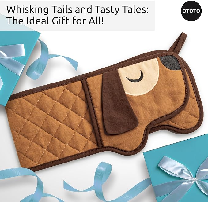 OTOTO Hot-Dog Double Oven Mitts Cute Funny - Image 7