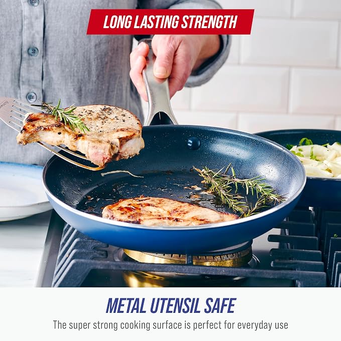 Blue Diamond 10" Nonstick Frying Pan Skillet, Diamond Infused PFAS & PTFE-Free - Image 5