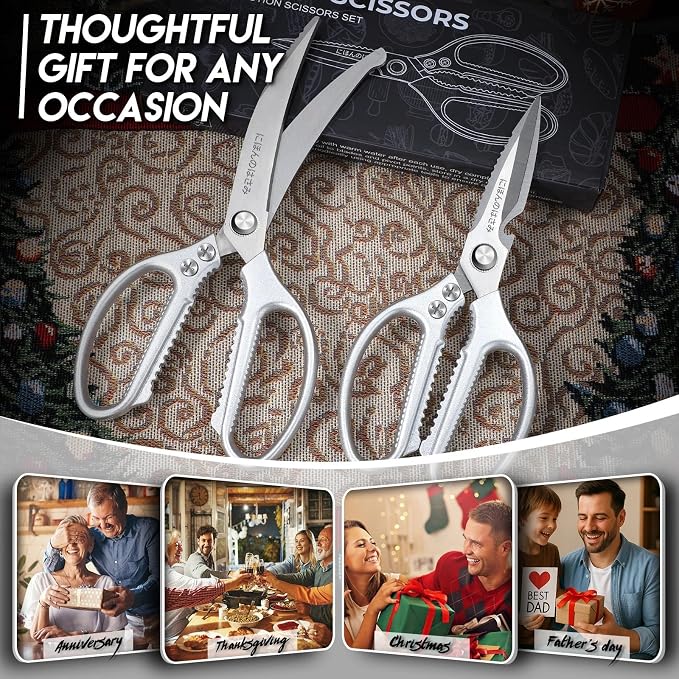 TIJERAS Kitchen Scissors Set Silver - Image 2