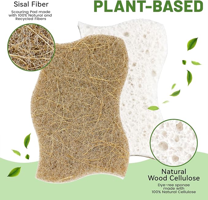 LILAC 12 Pack Natural Cellulose Sponges - Image 2