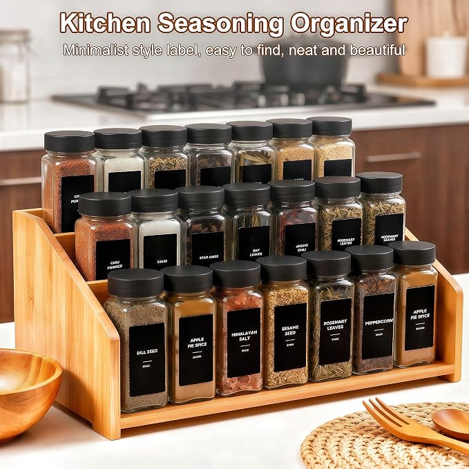 24Pcs Spice Jars Containers - Image 2