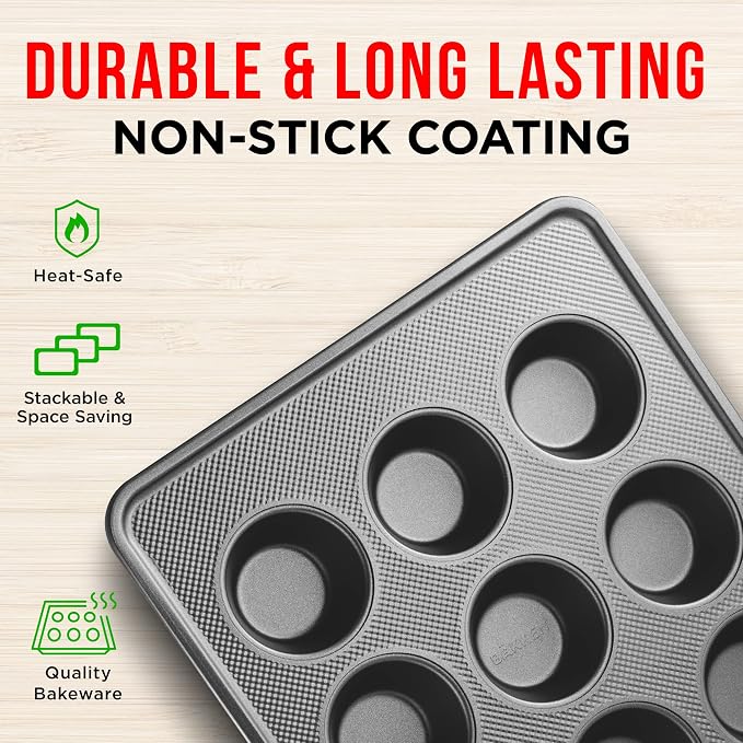 Bakeware Set – 8 Piece – Non-Stick Professional Home Bakeware – Multi Sized - Image 4