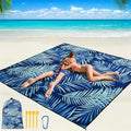 WIWIGO Beach Blanket Waterproof Sandproof Beach Mat 79" X 83"/10'x9'for 2-8 by WIWIGO