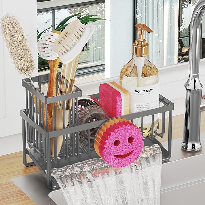 Sponge Holder for Kitchen Sink, Smiley Face Sink Caddy by Unknown