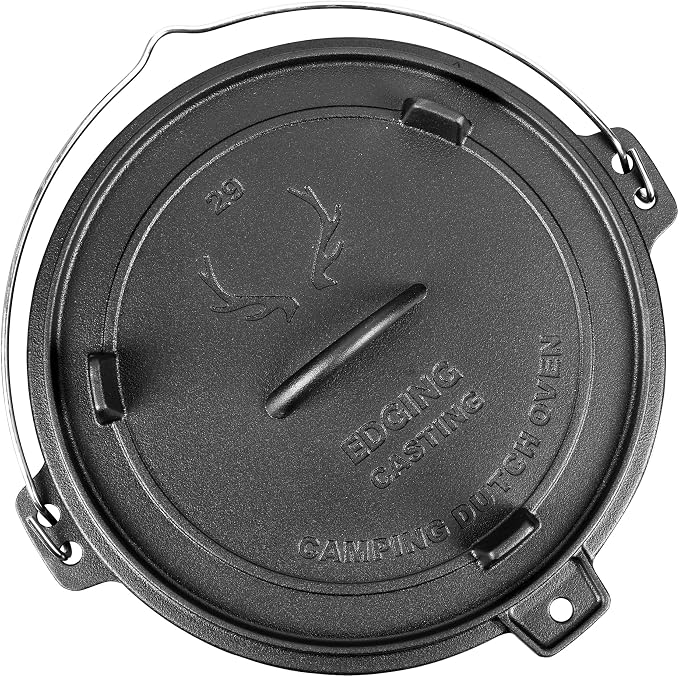 EDGING CASTING Pre-Seasoned Cast Iron Camping Dutch Ovens, Outdoor Camping - Image 7