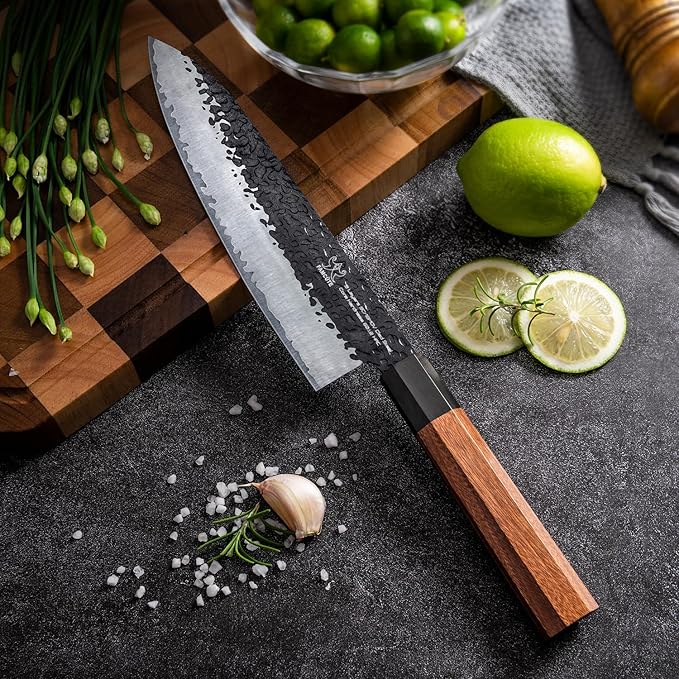 FAMCÜTE Customize Japanese Knife, Hand Forged 8 inch Chef Knife - Image 8