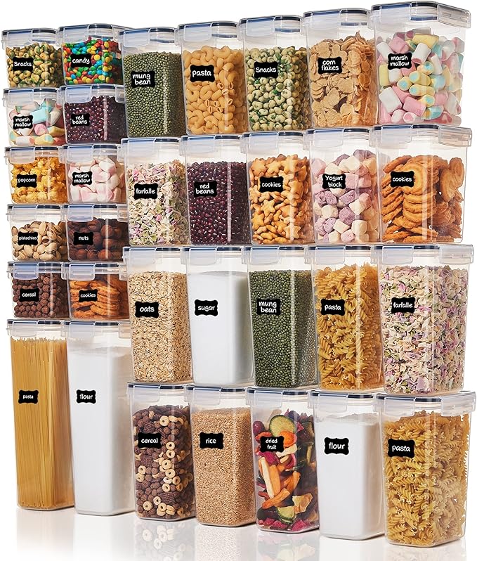 Vtopmart 32pcs Airtight Food Storage Containers Set, BPA Free Plastic Kitchen by Vtopmart