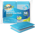 Scrub and Wipe Cleaning Sponges – SCRUBIT Dual Sided Scouring Pad and Sponge by SCRUBIT