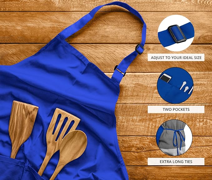 Utopia Kitchen 2 Pack Bib Apron, Adjustable - Image 4