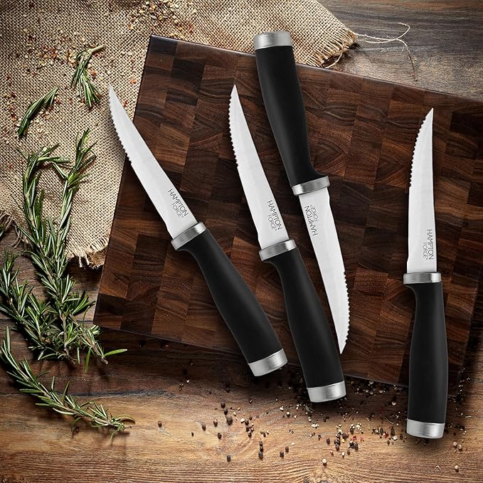 Hampton Forge Epicure–4PieceSteak KnifeSet–Black - Image 3