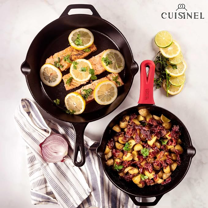 Cuisinel Cast Iron Skillets Set - Image 5