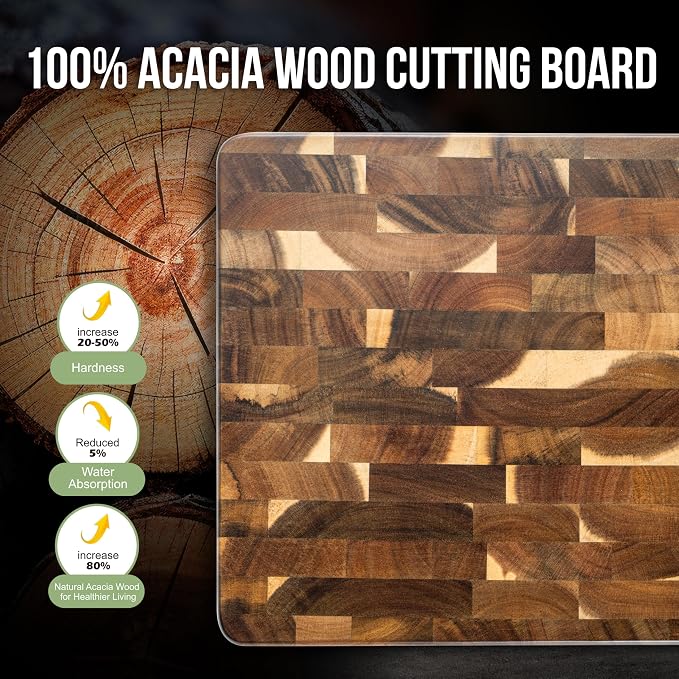 James.F Wood Cutting Board for Kitchen - Image 2