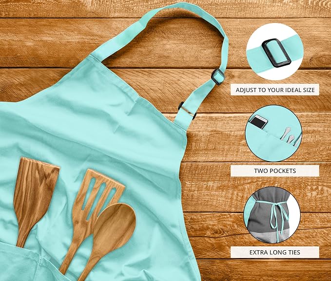 Utopia Kitchen 2 Pack Bib Apron, Adjustable - Image 4