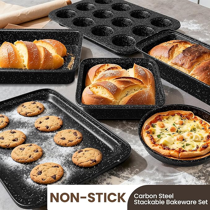 Pots and Pans Set Non Stick, 31 Piece Kitchen Induction Cookware & Bakeware Set - Image 4
