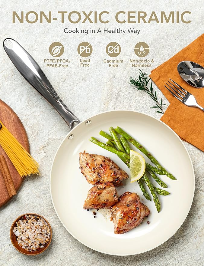 MICHELANGELO 12 Inch Frying Pan - Image 2