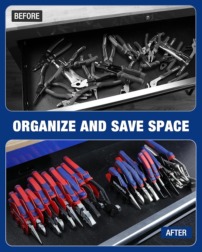 WORKPRO 2-Pack Plier Organizer Rack, Pliers Holder and Cutter Organizers - Image 3