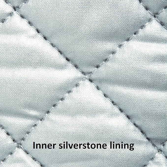 DII Basic Terry Collection 100% Cotton Quilted, Oven Mitt, Mineral Gray - Image 4