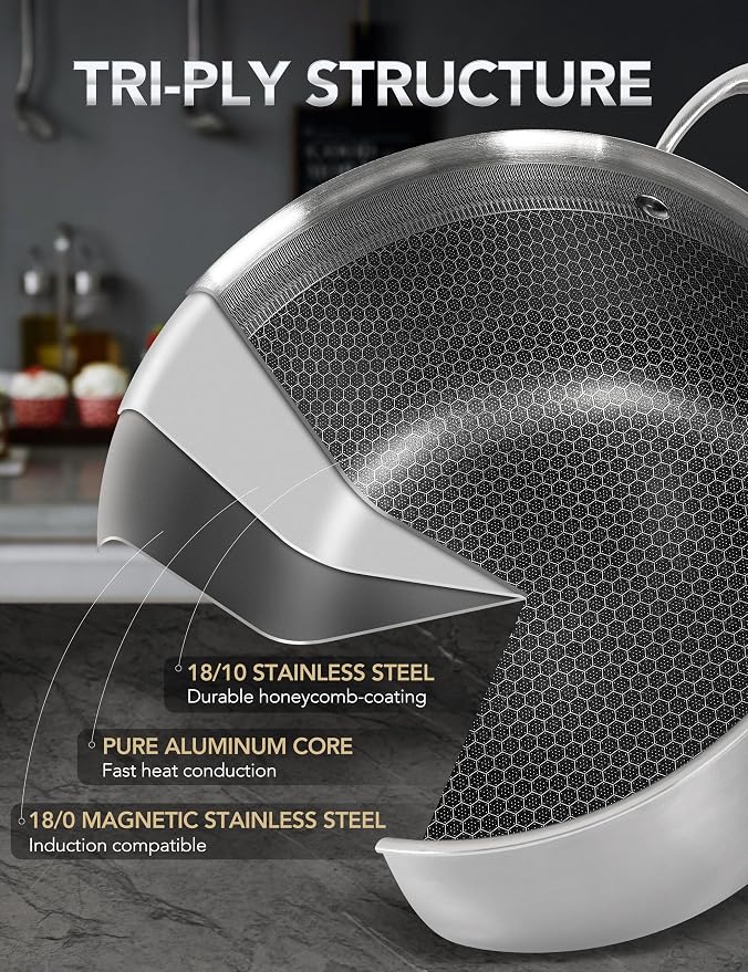 MICHELANGELO Tri-ply Stainless Steel Stock Pot, 8-Quart Stockpot - Image 5
