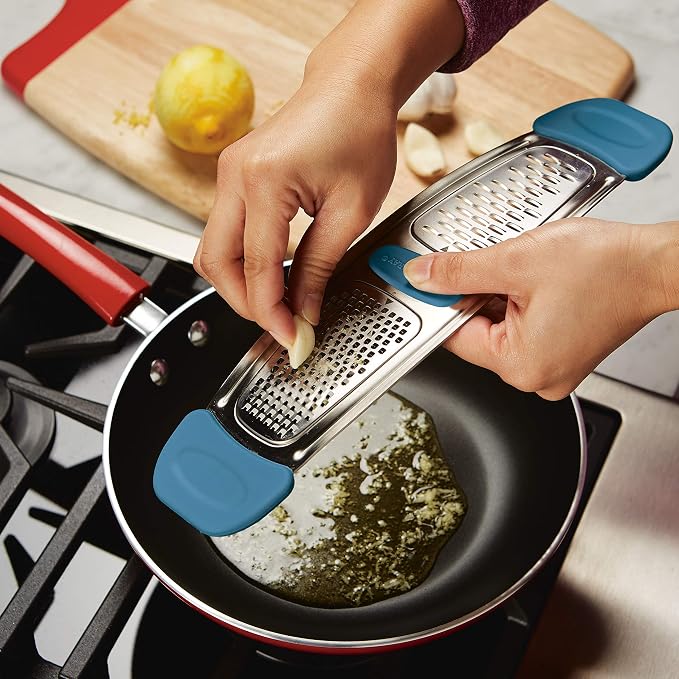 Rachael Ray Multi Stainless Steel Grater, Marine Blue - Image 2