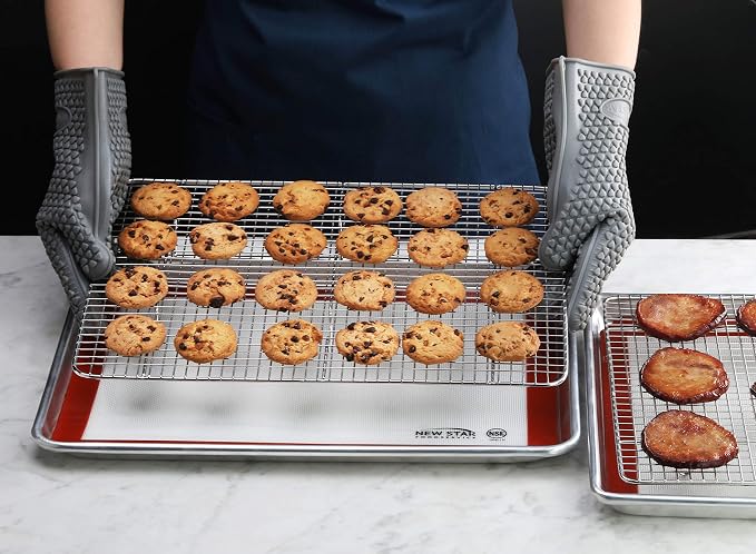 New Star Foodservice 1028751 Commercial-Grade Bun Pan/Baking Sheet, Baking Mat - Image 6