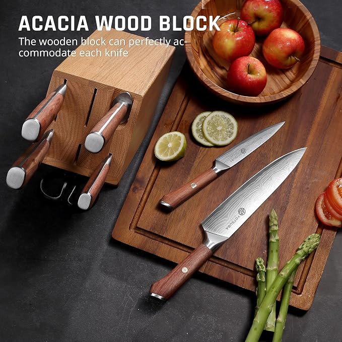 YOTSUBA 8 PCS Japanese Kitchen Knife Set - Image 7