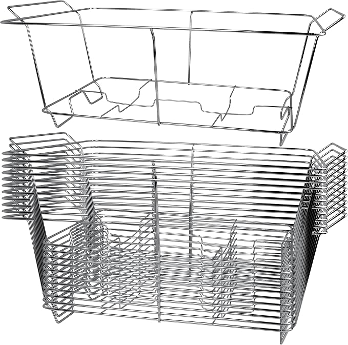 COMFICOVE 12 Pack Chafing Wire Rack Buffet Stand Chrome Frame by COMFICOVE