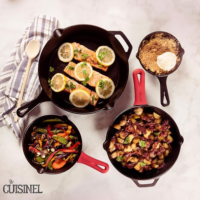 Cuisinel Cast Iron Skillets Set - Image 2