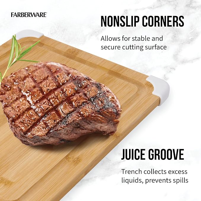 Farberware Nonslip Bamboo Cutting Board - Image 5