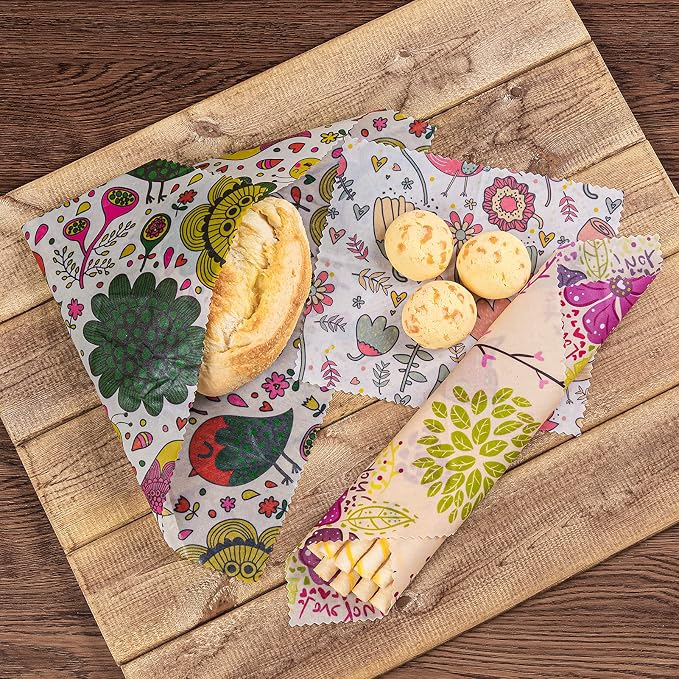 Akeeko Reusable Beeswax Food Wraps - Image 4