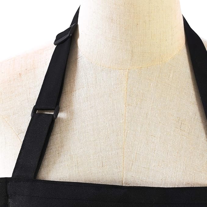 Tosewever 2 Pack Adjustable Bib Apron - Image 4