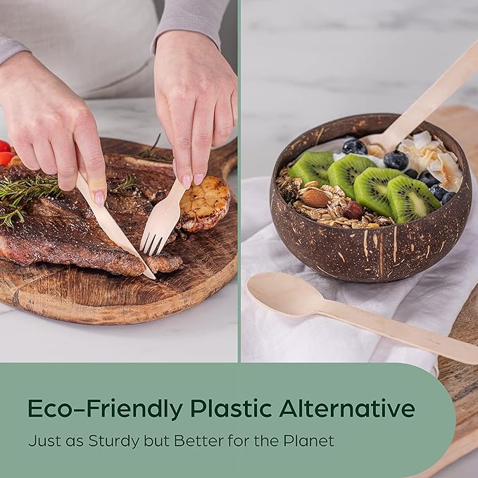 Wooden Disposable Knives - Image 2