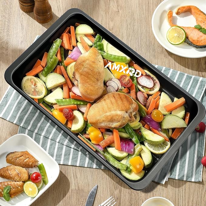 Cookie Sheets Tray, Baking Sheet Pans, Nonstick Toaster Oven Bakeware - Image 5