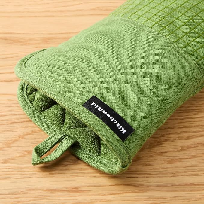 KITCHENAID Gourmet Series Gridlines Oven Mitts 2-Pack Set, Heat Resistant up to - Image 4