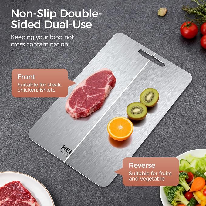 Titanium Cutting Board Set of 3, 100% Pure Titanium Cutting Boards - Image 7