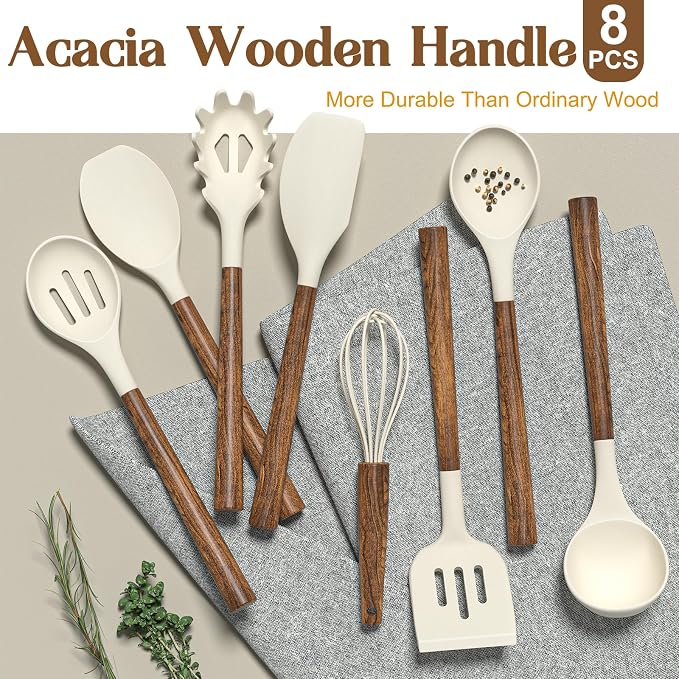 Non-Stick Silicone Kitchen Utensils Set - Image 5