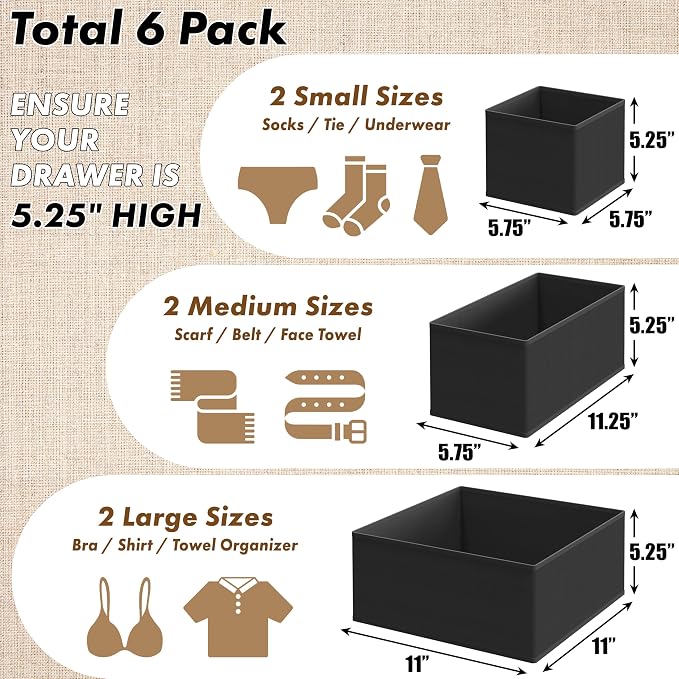 Simple Houseware Underwear Drawer Organizer - Image 2