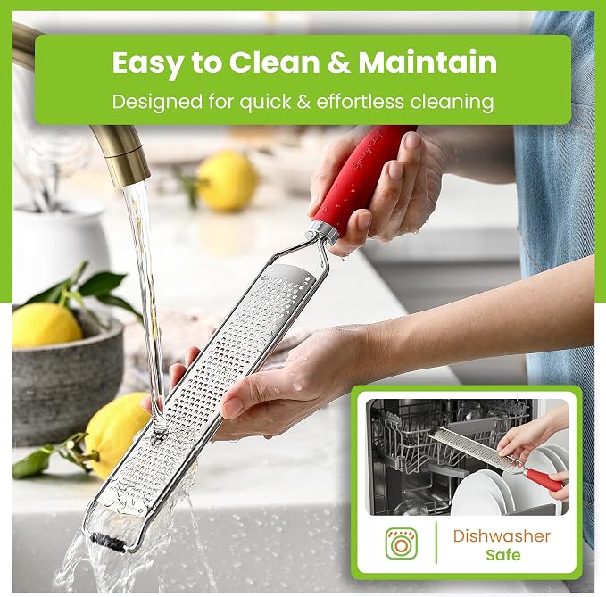 Spring Chef Stainless Steel Lemon Zester Grater - Image 5