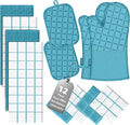 Oven Mitts Kitchen Towels and Dishcloths Pot Holders Sets, Oven Gloves Kitchen by BSKSSK