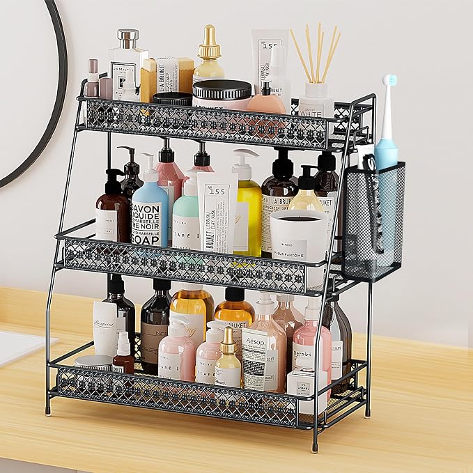 Vintage 3 Tier Spice Rack Organizer - Image 9