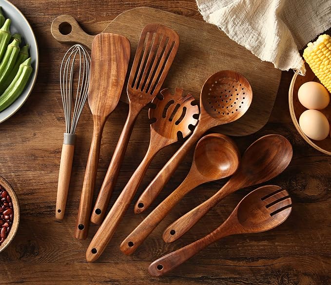 Wooden Kitchen Utensils set - Image 3