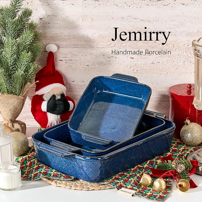 Ceramic Baking Dish Set of 3, Casserole Dishes - Image 7